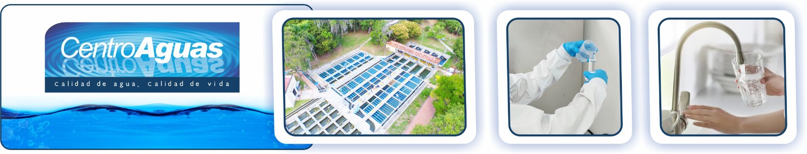 Restablecimiento de la operación en la planta de tratamiento de agua potable Diseño con imágenes de la planta y de producción