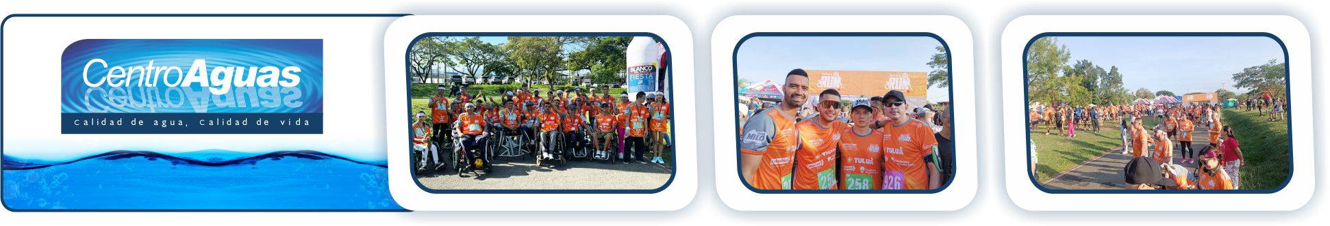 CENTROAGUAS, APOYO LA CARRERA ROTARY CLUB EL LAGO Imagen representativa de personas participando en la carrera atlética