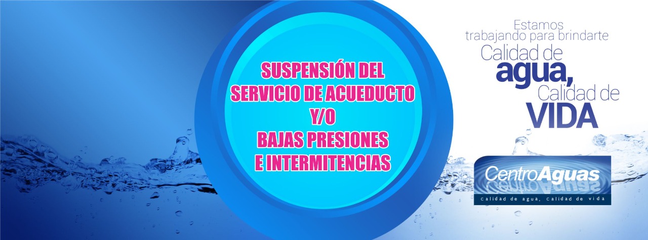 Diseño de suspensión del servicio y bajas presiones e intermitencias 