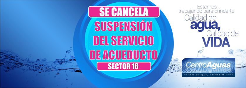 Imagen representativa de la cancelación del servicio de acueducto 