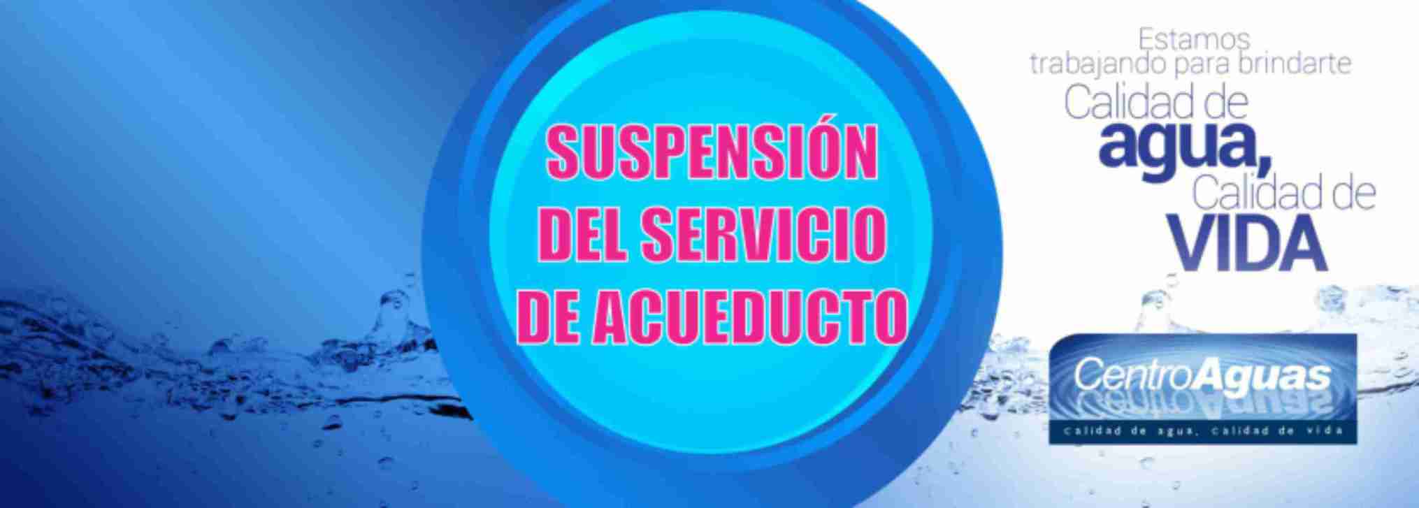 Boletín 014-26 Suspensión total del servicio de acueducto en el sector 13 Boletín 014-26 Suspensión total del servicio de acueducto en el sector 13