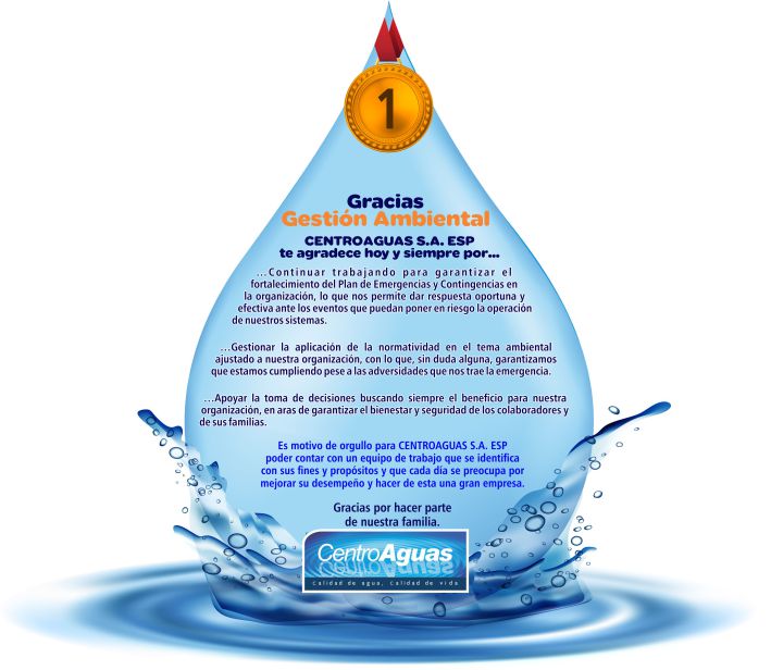 Agradecimientos al personal de gestion ambiental Imagen representativa agradecimiento al proceso Gestión Ambiental, por la labor realizada