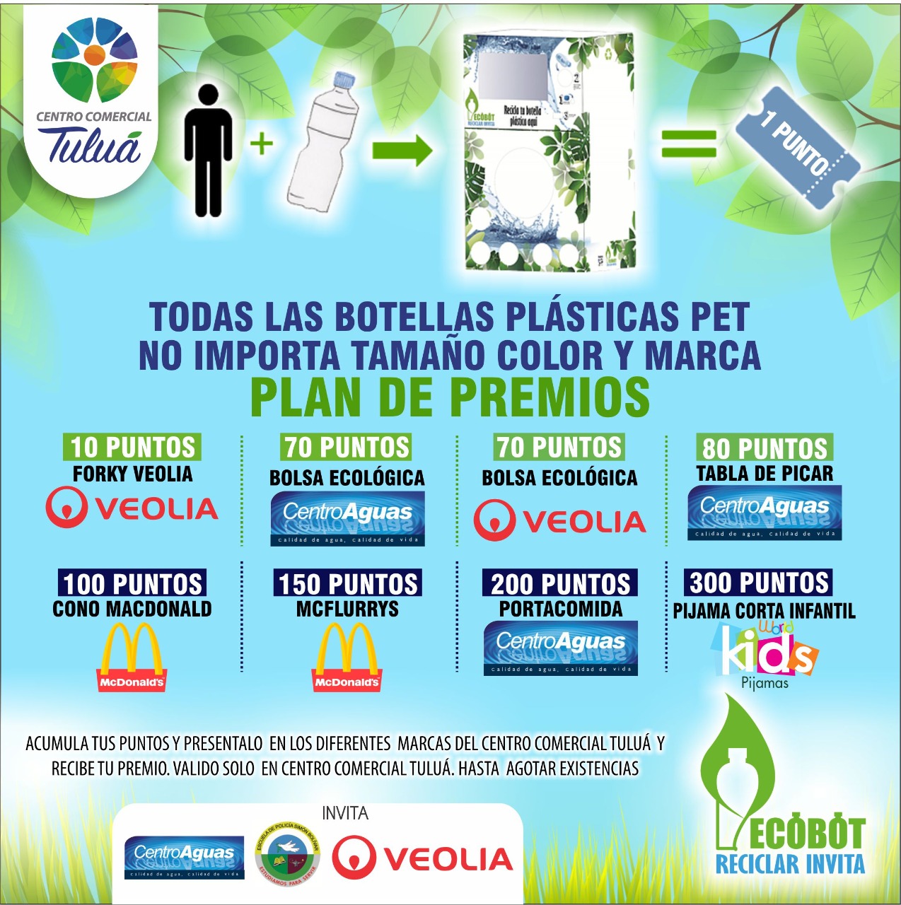 premios que entrega el Ecobot, por reciclar botellas de plástico Imagen representativa de los premios que entrega el Ecobot, por reciclar botellas de plástico